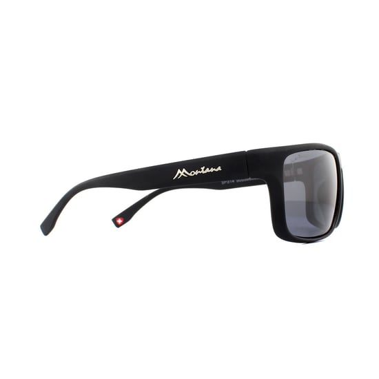 Montana Sunglasses SP314 Black Rubber Smoke Polarized