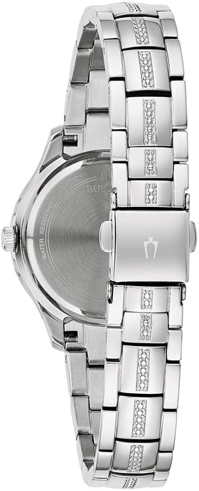 Bulova Phantom Crystal Women's Silver Watch 96L291