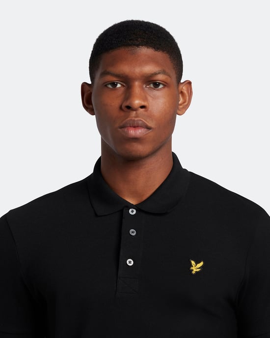 Lyle & Scott Gewoon poloshirt in Zwart - Image 5