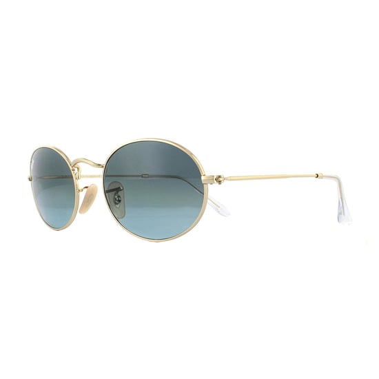 Ray-Ban Sunglasses Oval RB3547 001/3M Gold Blue Grey Gradient