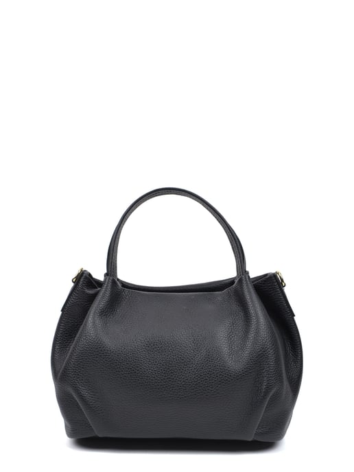 Anna Luchini SS22 AL 1437 Black Leather Bag - Image 1