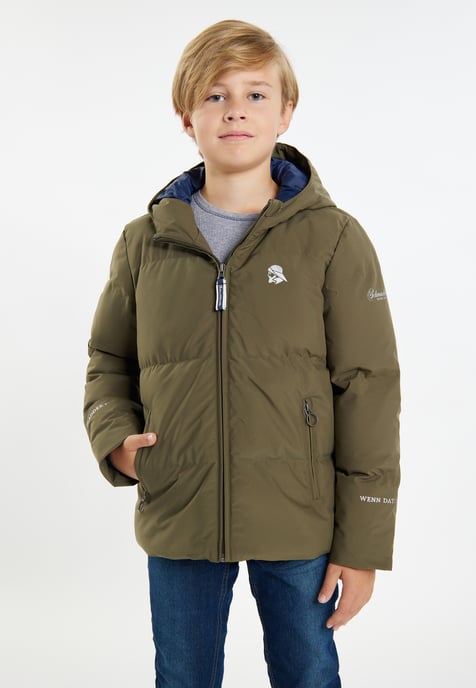 Schmuddelwedda Functionele winterjas Jongens militaire olijf - Image 3