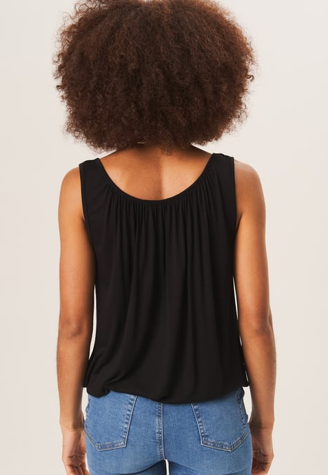 Rouse Neck Oversized Sleeveless Top - Image 3