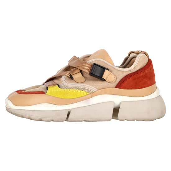 Chloé Sonnie Low-Top Sneakers in Multicolor Leather and Mesh - Image 5