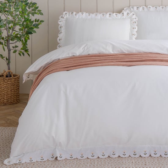 Wylder Florrie Embroidered Cotton Duvet Cover Set