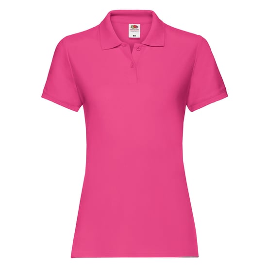 Fruit of the Loom Dames/dames Premium Poloshirt (Fuchsia) - Image 2