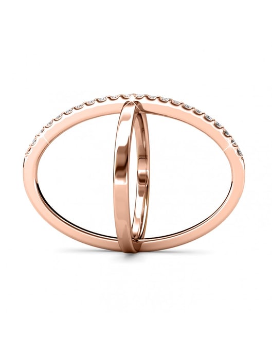 X Duo ring - Oostenrijks kristal - Image 4