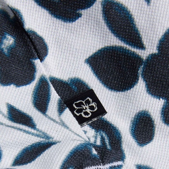 Men's Ted Baker Baskets Floral Allover Print Polo in Ecru - Image 5