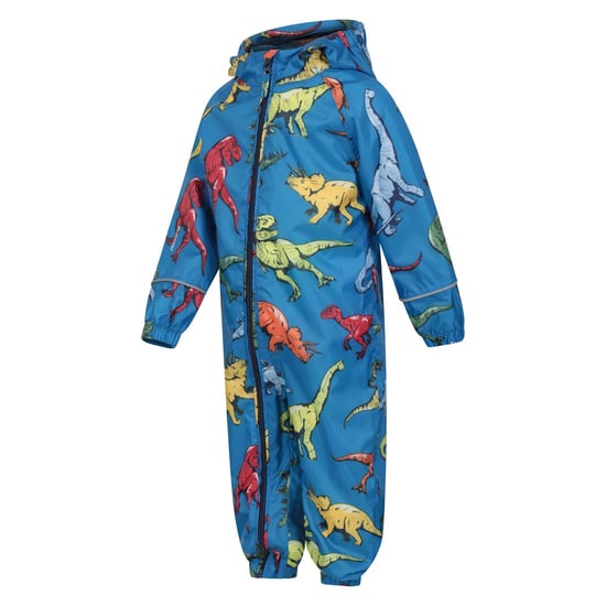 Mountain Warehouse Childrens/Kids Puddle Dinosaur Rain Suit (Blue)