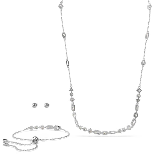 Swarovski 'Mesmera' Dames Basis Metaal Set: Armband + Oorbellen + Ketting - Zilver 5665877 - Image 4
