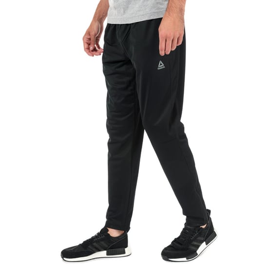 Men's Reebok Stacked Logo Trackster Pants in Black - Image 1
