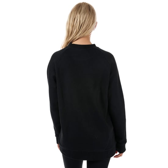 Women's adidas Originals Trefoil Oversize Sweatshirt in Black - Image 2