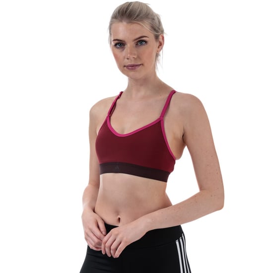 Women's adidas All Me Bra in Burgundy - Image 1