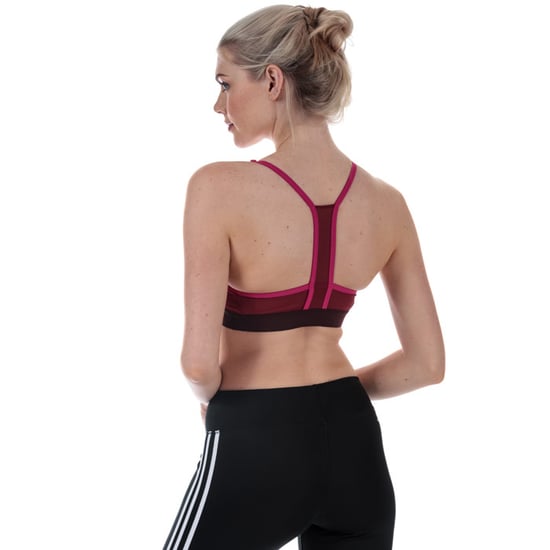Women's adidas All Me Bra in Burgundy - Image 2