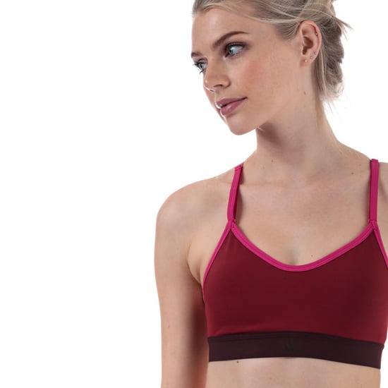 Women's adidas All Me Bra in Burgundy - Image 6