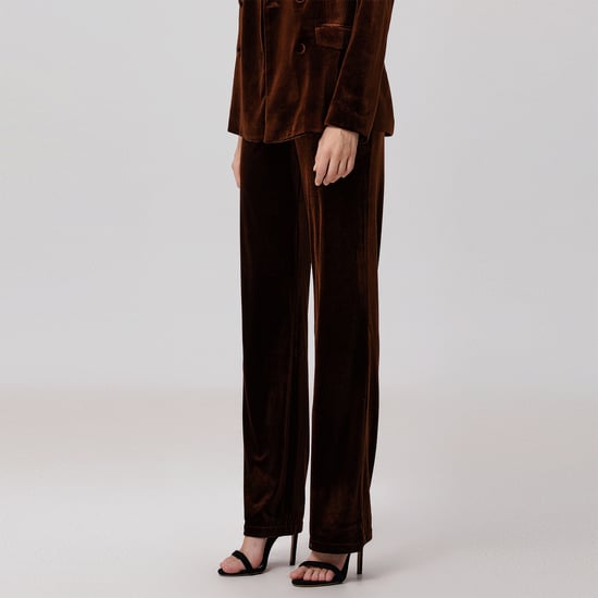 Straight velvet suit pants - Image 3