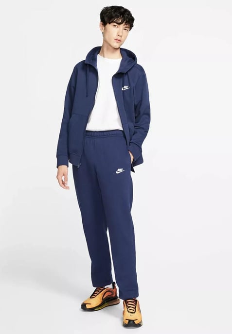 Nike Sportswear Club Fleece Openhem Joggers in Navy - Image 6