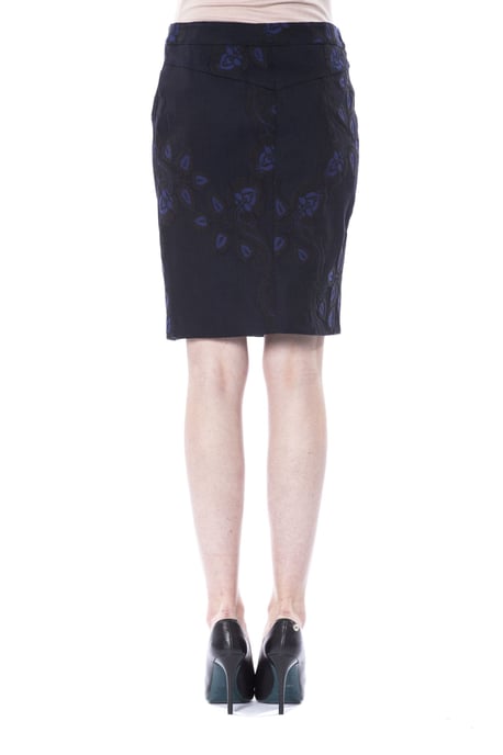 BYBLOS Women's Black Cotton Skirt