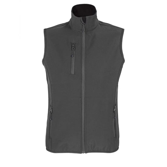 SOLS Dames/Dames Falcon Bodywarmer Softshell met rits (Houtskool Grijs Effen) - Image 1