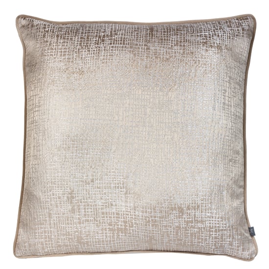 Prestigious Textiles Cinder Metallic Jacquard Piped Cushion Cover - Image 1