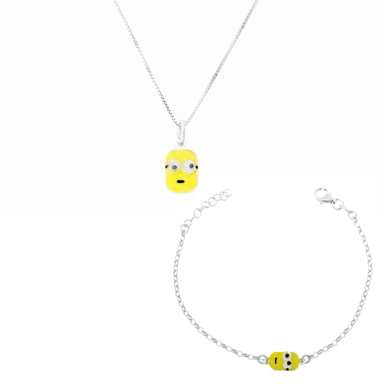 Orphelia 'Minion' Kinderset van 925 Sterling Zilver: Ketting-Hanger + Armband - Zilver SET-7135 - Image 1