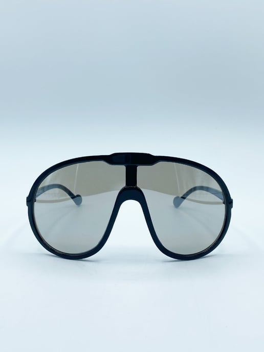 Wave Mask Sunglasses in Black
