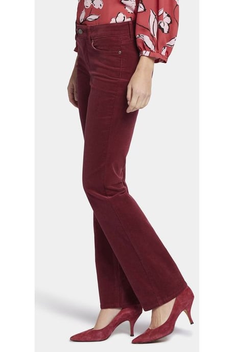 Marilyn Straight Jeans Red Corduroy