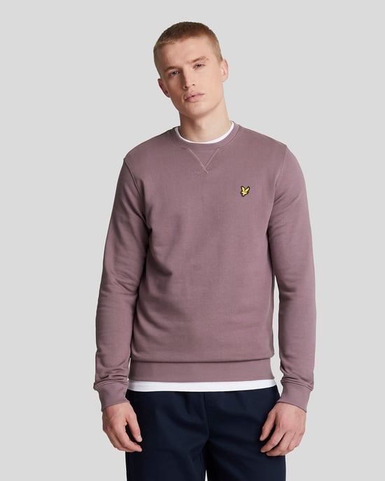 Lyle & Scott merk Highland Mauve paars pull-over sweatshirt - Image 1