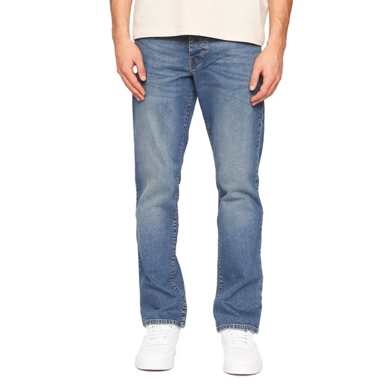 Crosshatch Heren Denim Jeans met print (Stone Wash) - Image 1