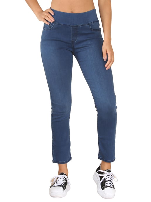 Enzo | Dam jeans med bredare midja - Blå - Image 2