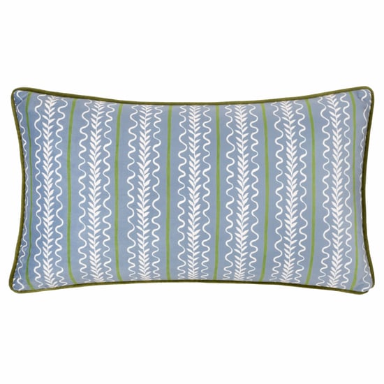 Wylder Albera Stripe Piped Velvet Cushion - Image 1