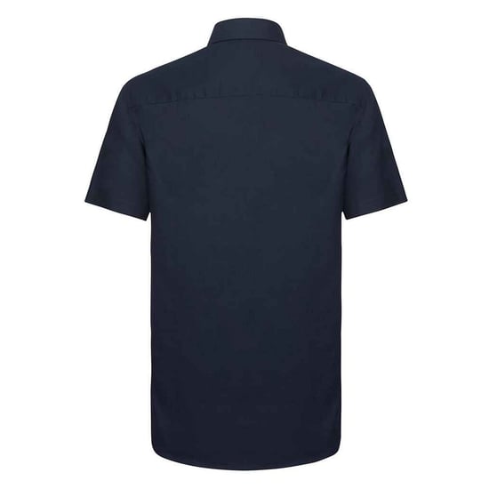 Russell Collection Heren Oxford Getailleerde Overhemd met Korte Mouwen (Heldere marine) - Image 2
