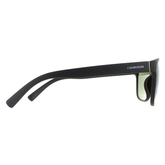 Calvin Klein Round Mens Matte Black Solid Green G15 CK20523S