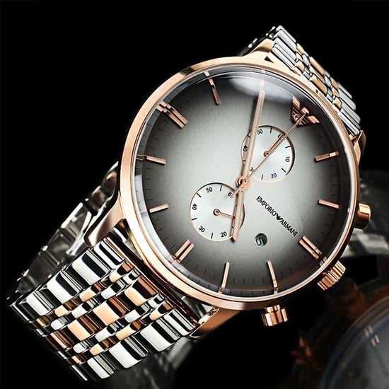 Emporio Armani AR1721 Men's Gianni Watch Two Tone
