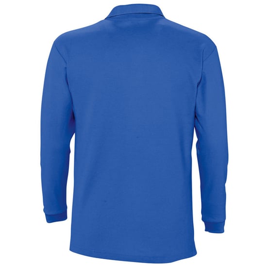 SOLS Heren-Winter II Poloshirt met lange mouwen van Piqué katoen (Koningsblauw) - Image 2