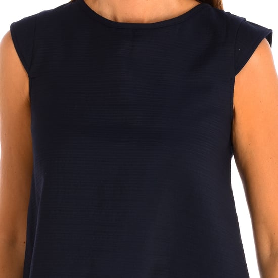 Short flared sleeve and round neck dress 9064 women