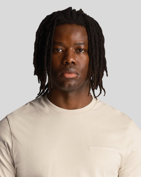 Lyle & Scott effen creme T-shirt met geborduurd logo - Image 5