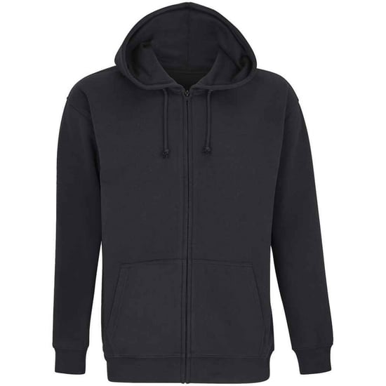 SOLS Unisex Adult Carter Full Zip Hoodie (Black) - Image 1