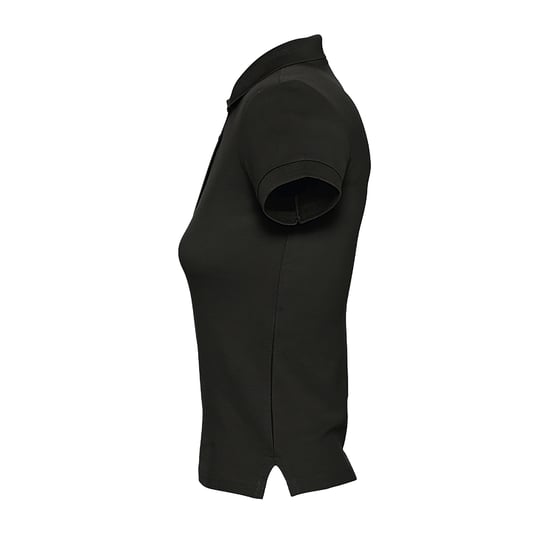 SOLS Vrouwen/dames Mensen Pique Korte Mouw Katoenen Poloshirt (Zwart) - Image 4