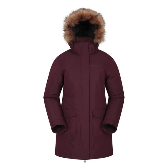 Mountain Warehouse Womens/Ladies Tarka II Long Jacket (Burgundy) - Image 1