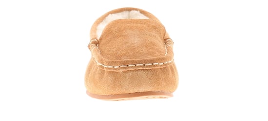 Hush Puppies Womens Moccasin Slippers Annie Suede Leather tan - Image 3