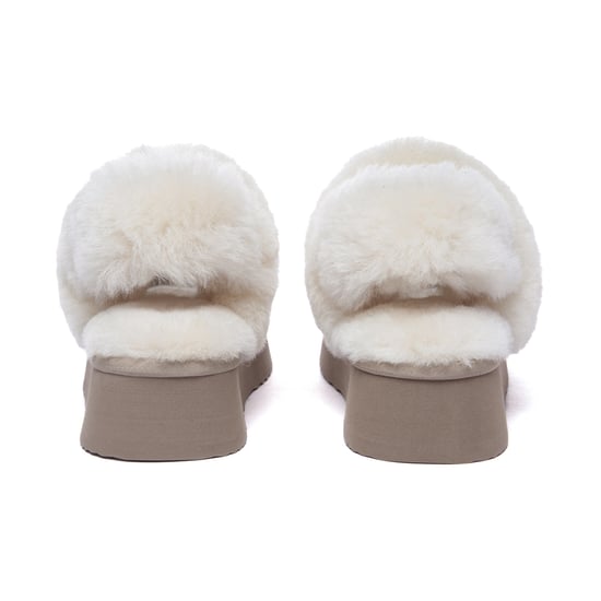 EVER AU Australia Women Fantail Leather Slippers With Two Removable Straps