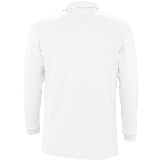 SOLS Heren-Winter II Poloshirt met lange mouwen van Piqué katoen (Wit) - Image 2