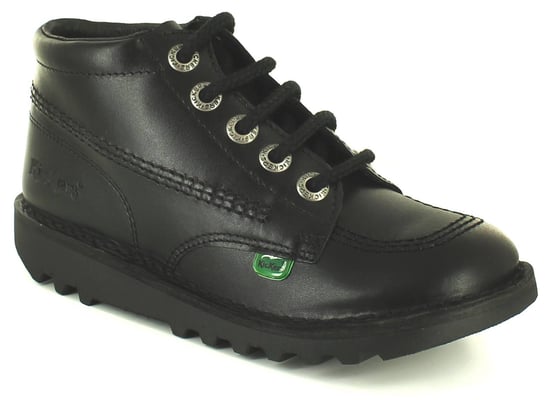 Kickers hi core y jongens leren kinderlaarzen zwart - Image 1