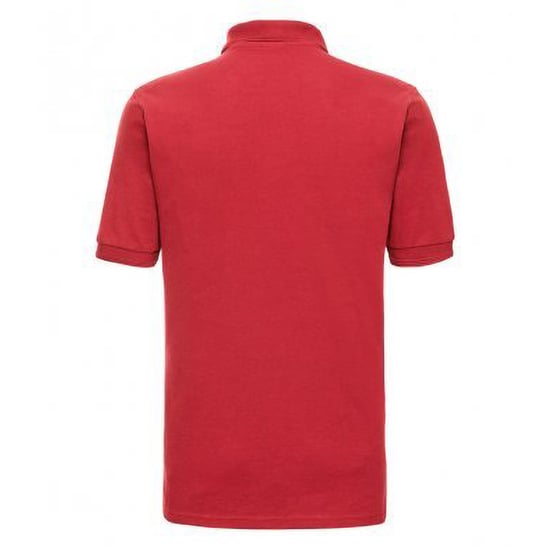 Russell Heren Ripple Collar & Manchet Poloshirt met korte mouwen (Helder rood) - Image 2
