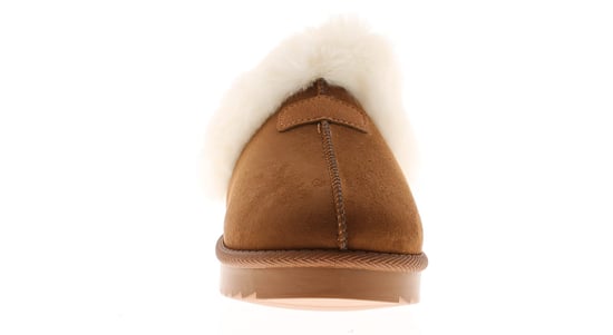 Strollers Womens Mule Slippers Faux Fur Lined Woody tan