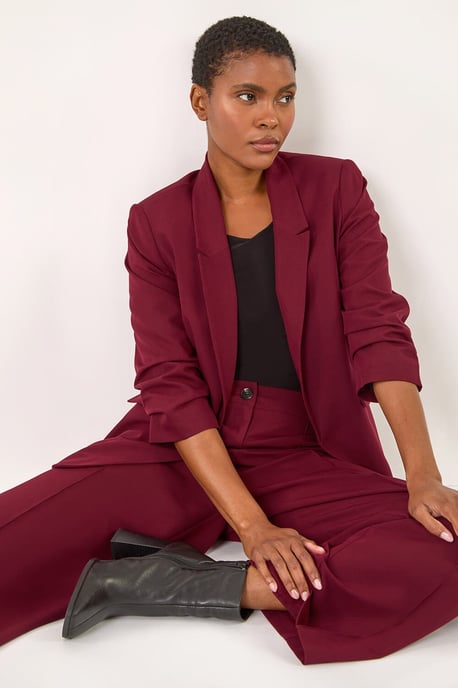 Wide Leg Relaxed Fit Trousers - Image 3