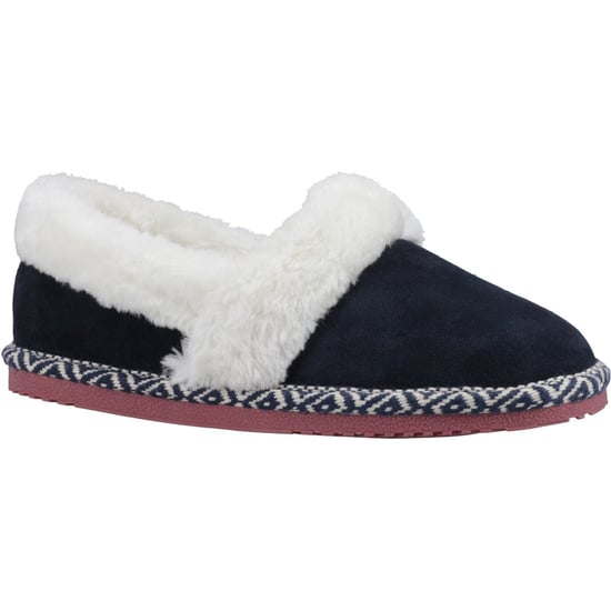 Hush Puppies Ariel Suede Women's Navy Slippers - Image 1