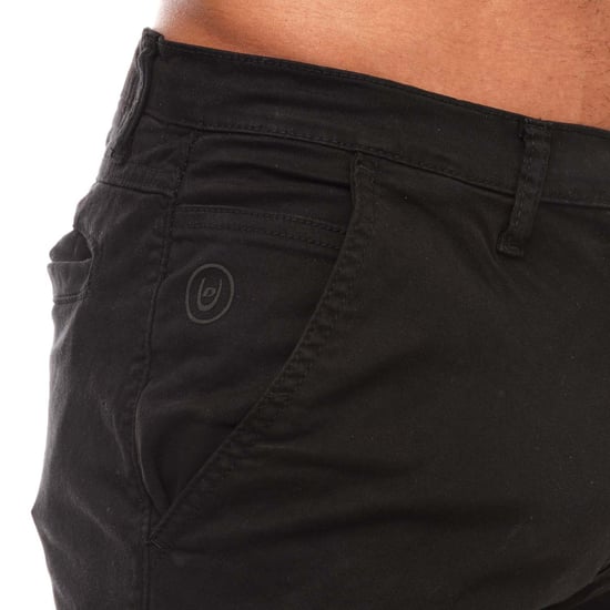 Men's Duck and Cover Moreshore Chino Shorts in Black - Image 3
