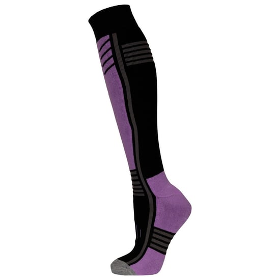 Trespass Unisex Adult Icy Ski Socks (Black/Purple) - Image 3